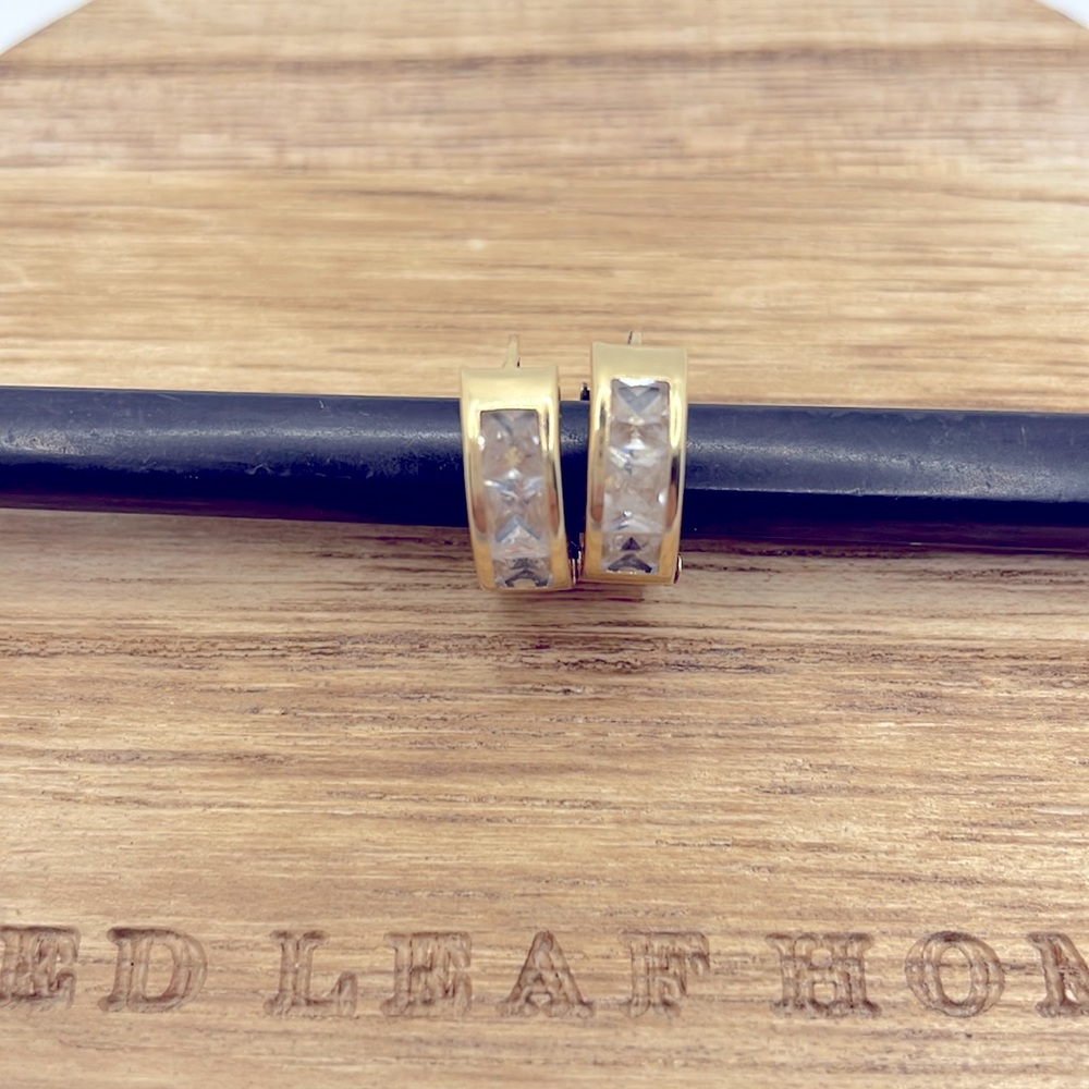 14K Gold Huggie Earrings